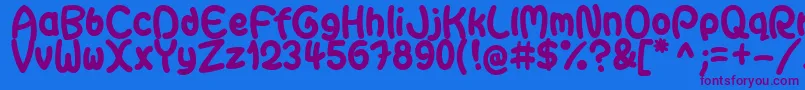 GaiteraBallDemoFfp Font – Purple Fonts on Blue Background