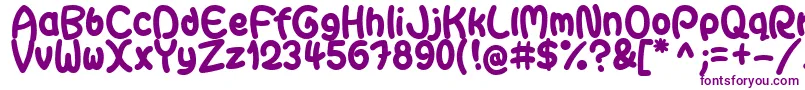 GaiteraBallDemoFfp Font – Purple Fonts on White Background