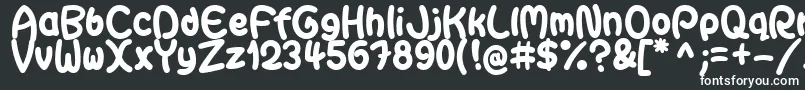 フォントGaiteraBallDemoFfp – 白い文字