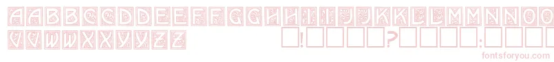 EricanornatecapssskRegular Font – Pink Fonts on White Background