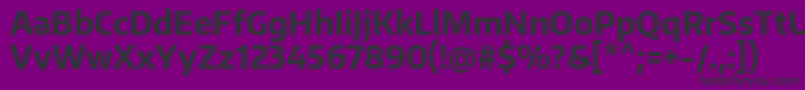 EncodesansnarrowBold Font – Black Fonts on Purple Background