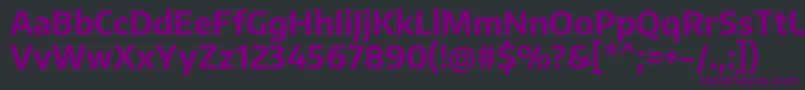 Шрифт EncodesansnarrowBold – фиолетовые шрифты на чёрном фоне