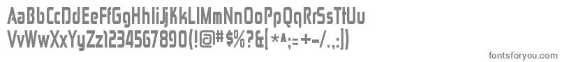 ZektoncdhvRegular-fontti – harmaat kirjasimet valkoisella taustalla