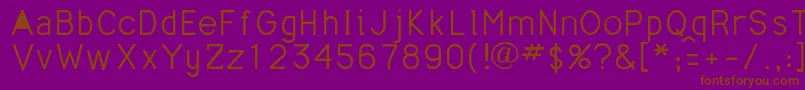 Mathmajor Font – Brown Fonts on Purple Background