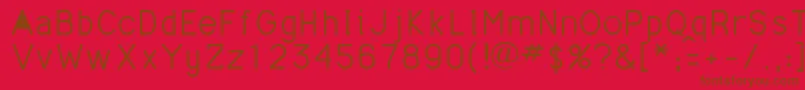 Mathmajor Font – Brown Fonts on Red Background