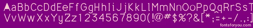 Mathmajor Font – Pink Fonts on Purple Background