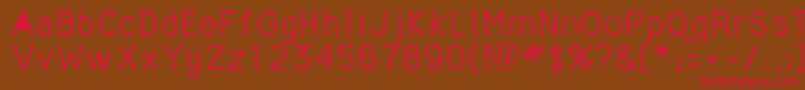 Mathmajor Font – Red Fonts on Brown Background