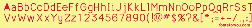 More about Mathmajor Font Mathmajor Font – Red Fonts on Yellow Background