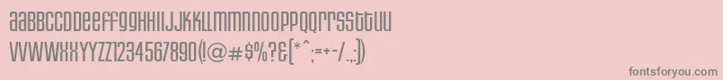 Police HousegothicLightaltcaps – polices grises sur fond rose
