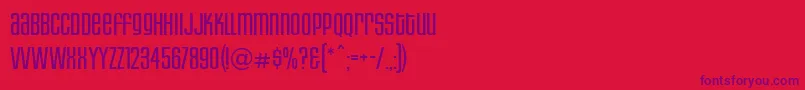 Шрифт HousegothicLightaltcaps – фиолетовые шрифты на красном фоне