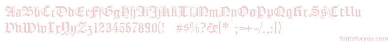 Koenigsbergerunz1l Font – Pink Fonts on White Background