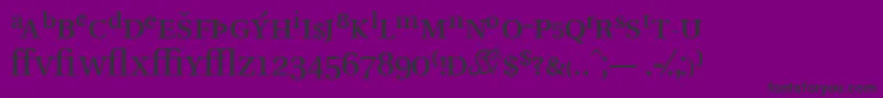 Veracityprossk Font – Black Fonts on Purple Background