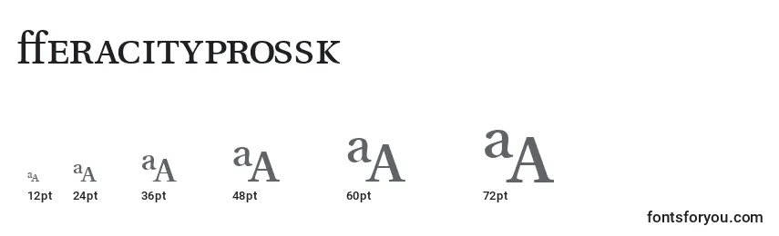 Размеры шрифта Veracityprossk