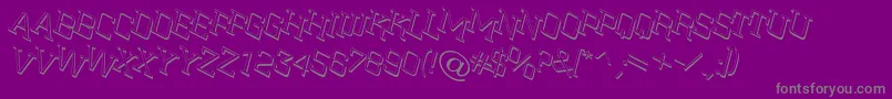 Cityn23 Font – Gray Fonts on Purple Background