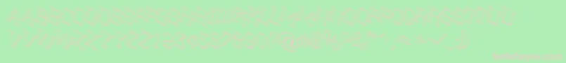 Cityn23 Font – Pink Fonts on Green Background