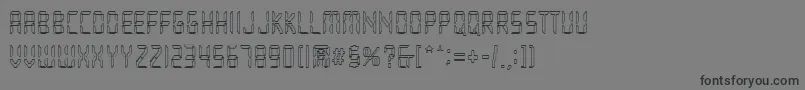 フォントLoopy – 黒い文字の灰色の背景