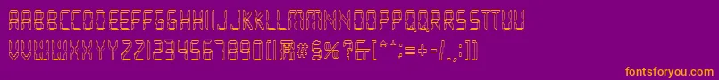 Loopy Font – Orange Fonts on Purple Background