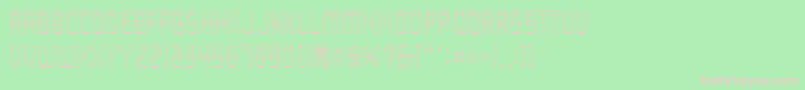 Loopy Font – Pink Fonts on Green Background