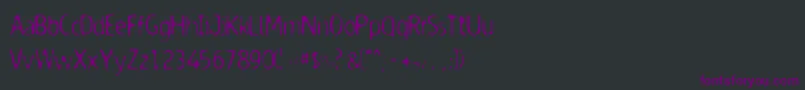 Dodgenbu Font – Purple Fonts on Black Background