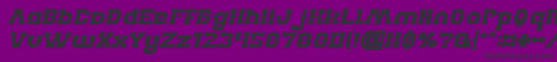 BillyTheKidBoldItalic Font – Black Fonts on Purple Background