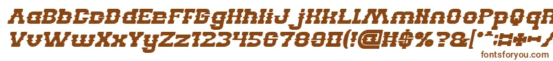 BillyTheKidBoldItalic Font – Brown Fonts on White Background