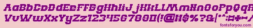 BillyTheKidBoldItalic Font – Purple Fonts on Pink Background