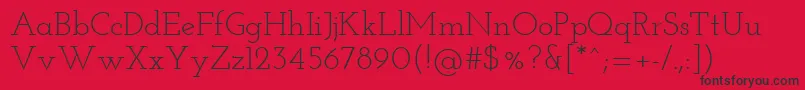 JosefinSlab Font – Black Fonts on Red Background