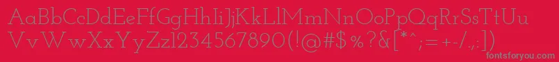 JosefinSlab Font – Gray Fonts on Red Background