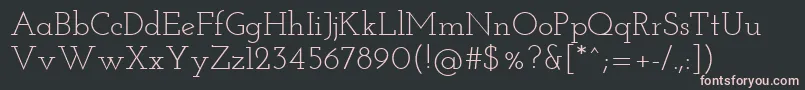 フォントJosefinSlab – 黒い背景にピンクのフォント