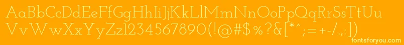 JosefinSlab Font – Yellow Fonts on Orange Background