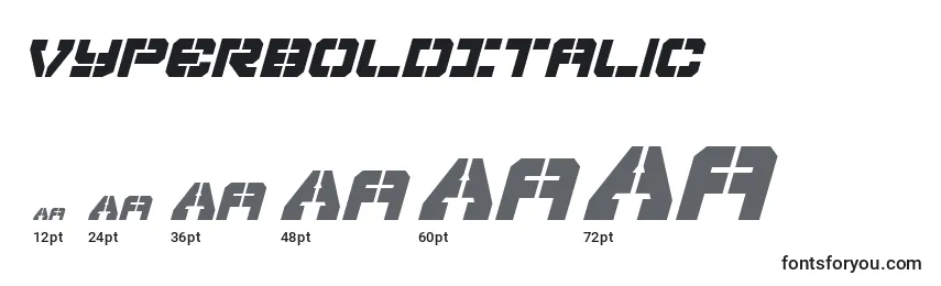 VyperBoldItalic Font Sizes