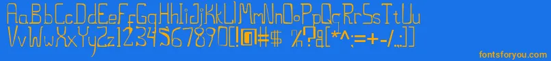 ThestiltsErc2006 Font – Orange Fonts on Blue Background