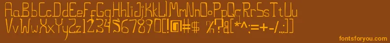 ThestiltsErc2006 Font – Orange Fonts on Brown Background