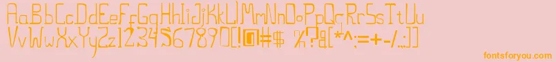 ThestiltsErc2006 Font – Orange Fonts on Pink Background