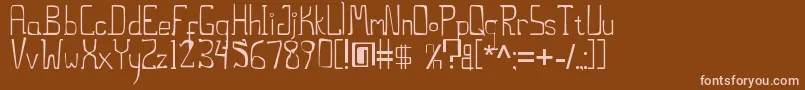 ThestiltsErc2006 Font – Pink Fonts on Brown Background