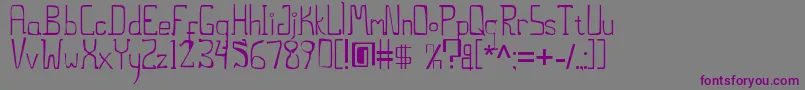 ThestiltsErc2006 Font – Purple Fonts on Gray Background