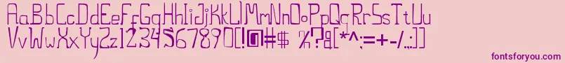 ThestiltsErc2006 Font – Purple Fonts on Pink Background