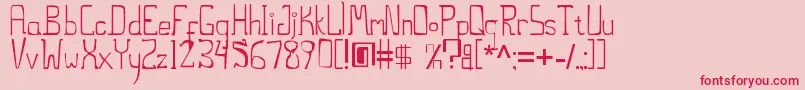 ThestiltsErc2006 Font – Red Fonts on Pink Background