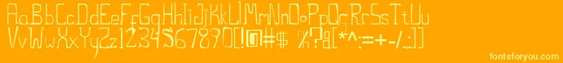 ThestiltsErc2006 Font – Yellow Fonts on Orange Background