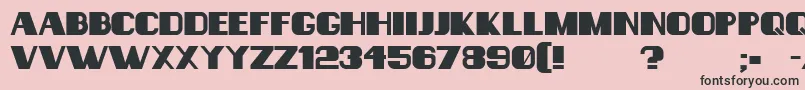 Consequences Font – Black Fonts on Pink Background