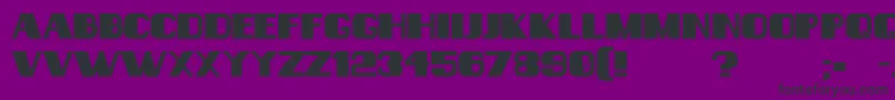 Consequences Font – Black Fonts on Purple Background