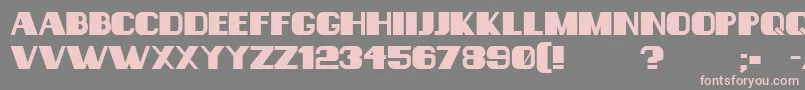 Consequences Font – Pink Fonts on Gray Background