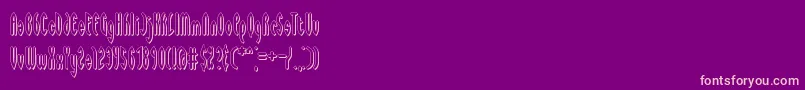 WaywardShadowBrk Font – Pink Fonts on Purple Background