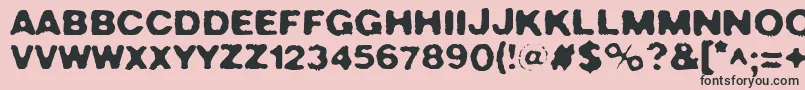 CrushNo.49 Font – Black Fonts on Pink Background