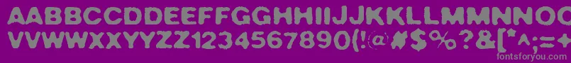 CrushNo.49 Font – Gray Fonts on Purple Background