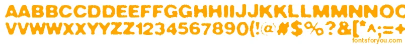 CrushNo.49 Font – Orange Fonts on White Background