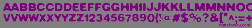 CrushNo.49 Font – Purple Fonts on Gray Background
