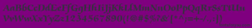 ItcZapfChanceryLtBold Font – Black Fonts on Purple Background