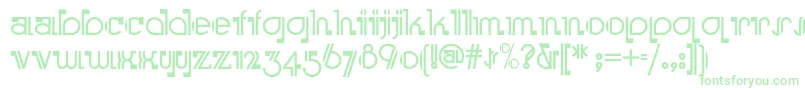 Boomeringuenf Font – Green Fonts on White Background