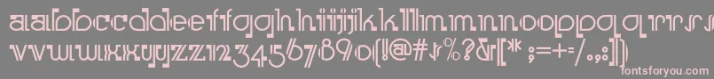 Boomeringuenf Font – Pink Fonts on Gray Background